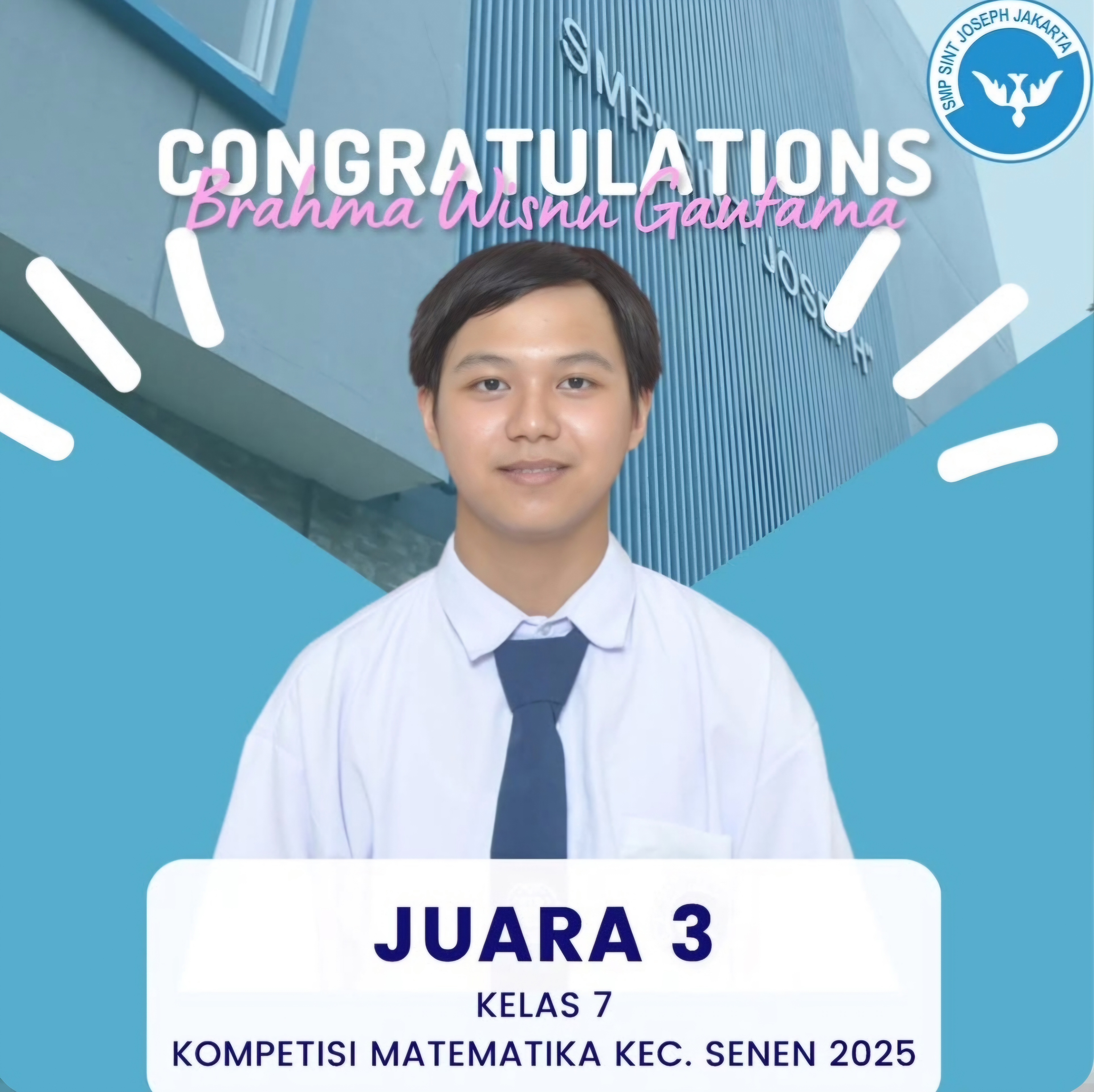 Juara 3 Kompetisi Matematika Se-Kecamatan Senen 2025