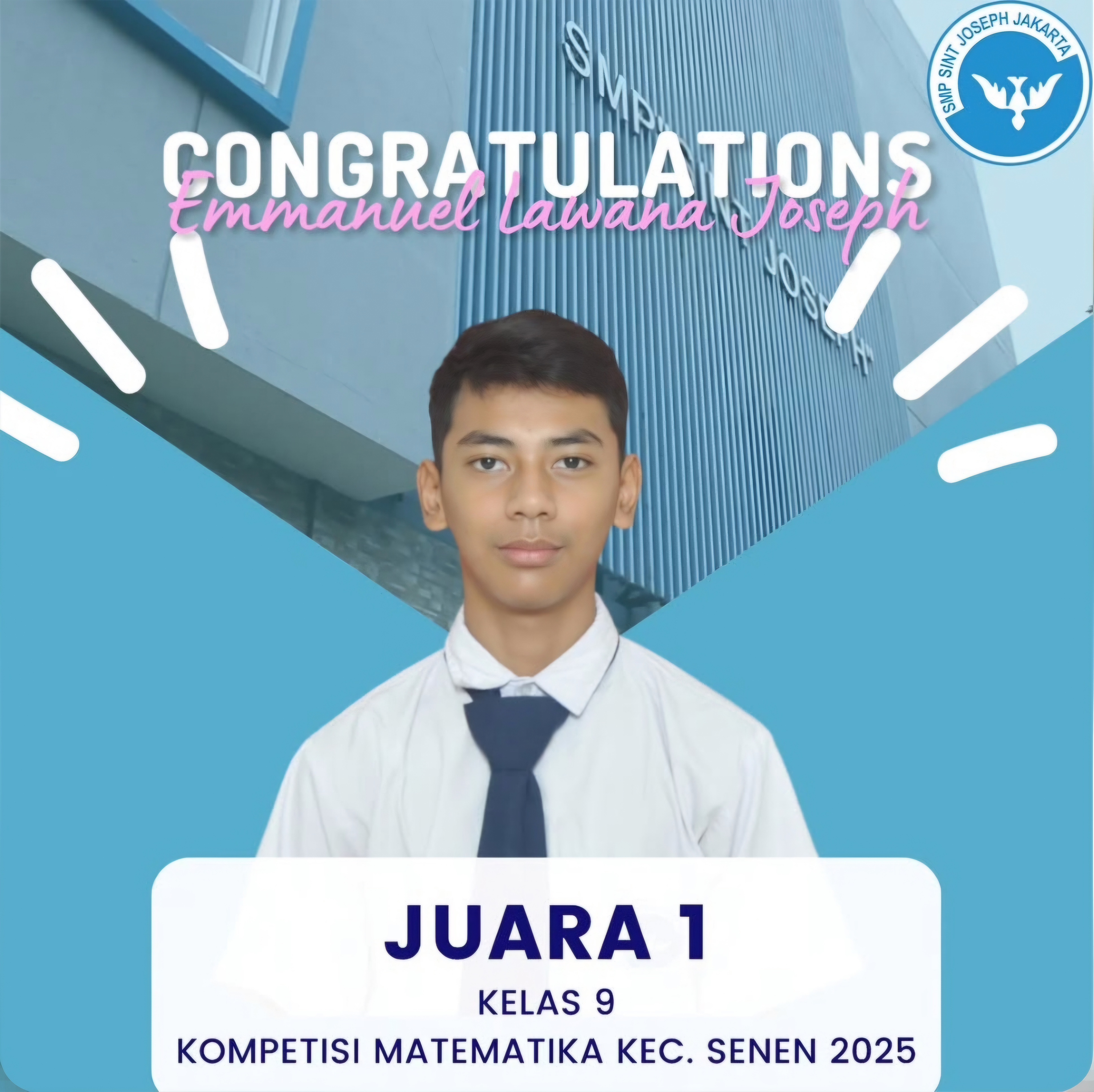 Juara 1 Kompetisi Matematika 2025 Se-Kecamatan Senen